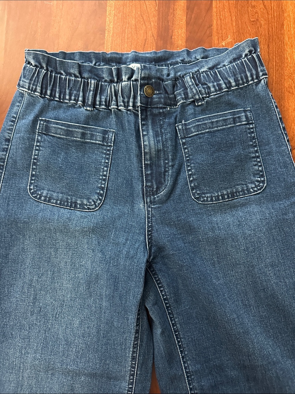 Stretch High-Waist Blue Jeggings for Women